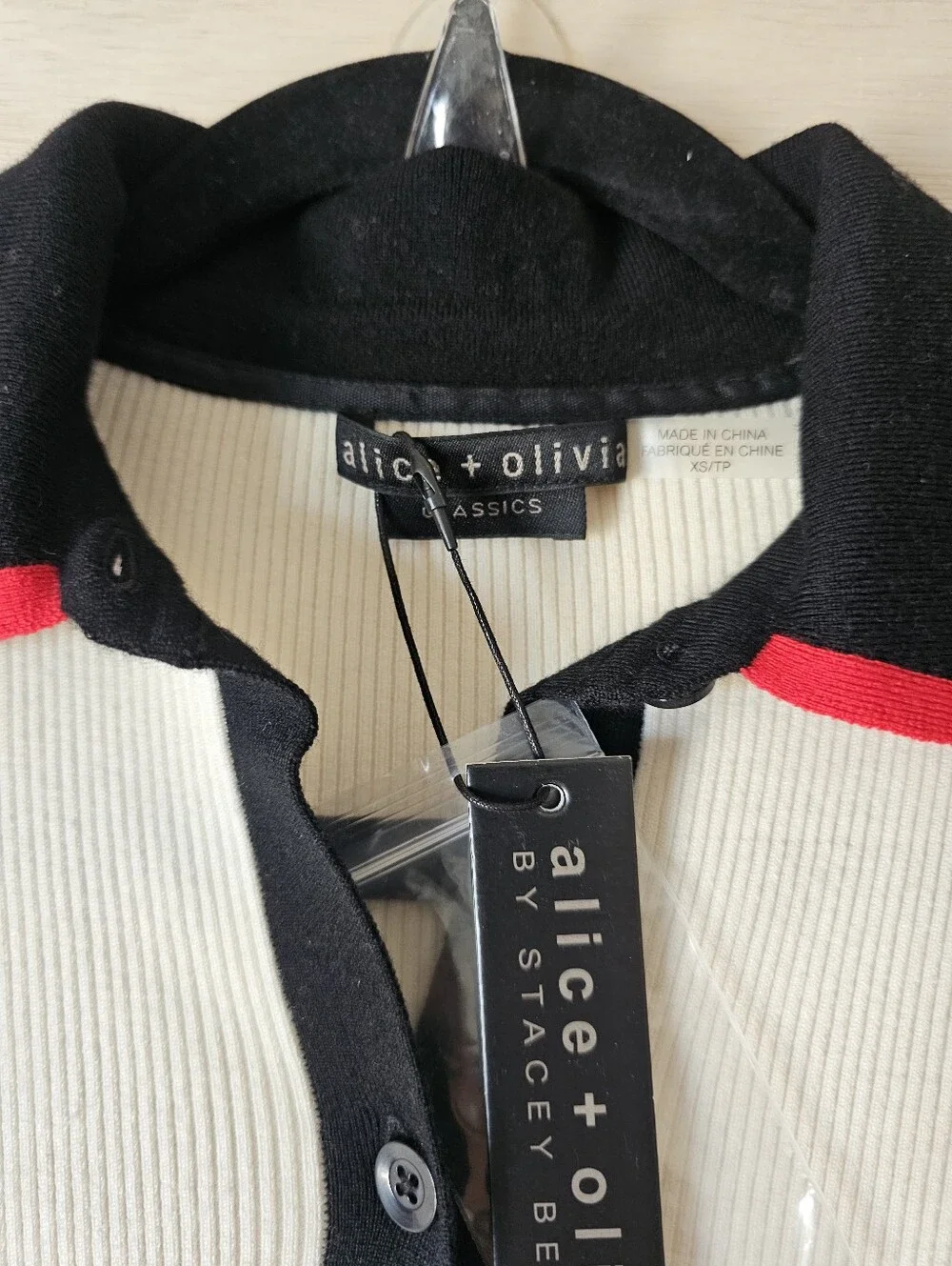Alice + Olivia Colorblock Ribbed Knit Mini Dress NWT XS